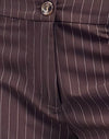 Tailleur à rayures marron