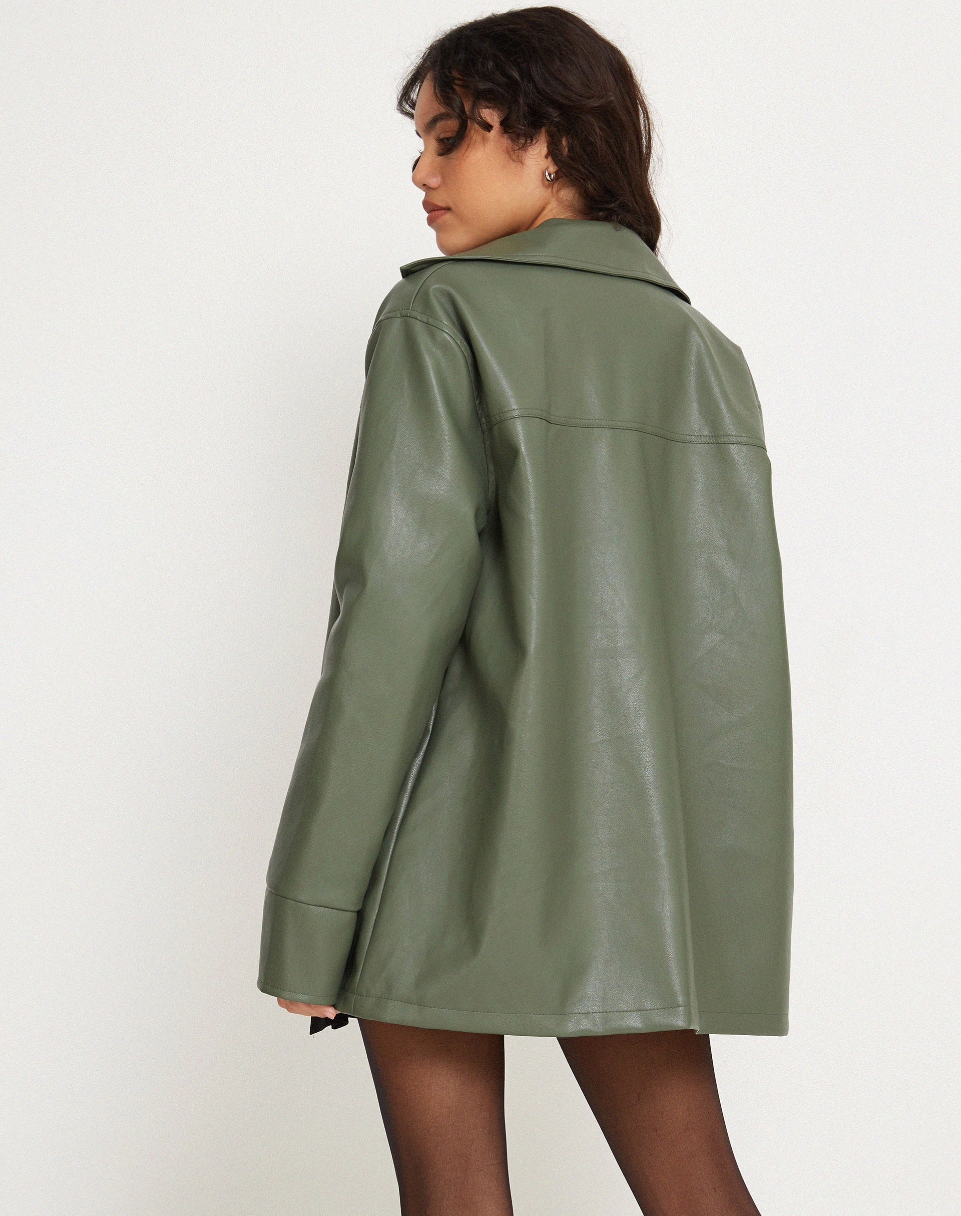 Image de la veste Tavira en PU Military Green
