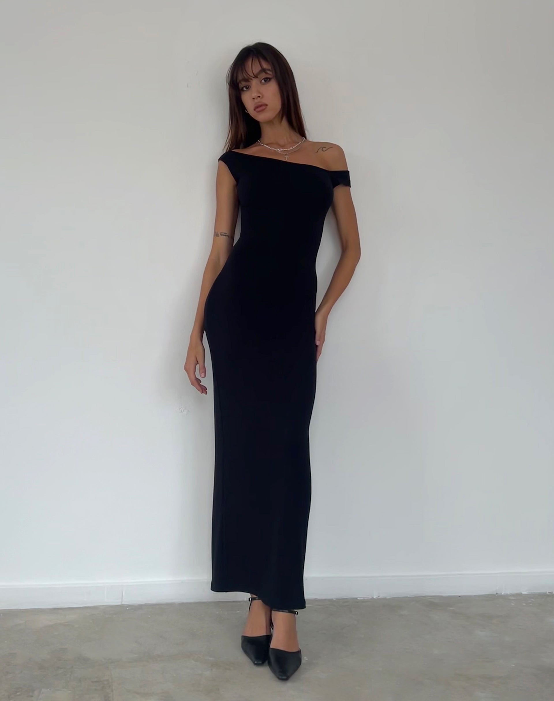 Image de Tehyun Maxi Dress in Rib Black
