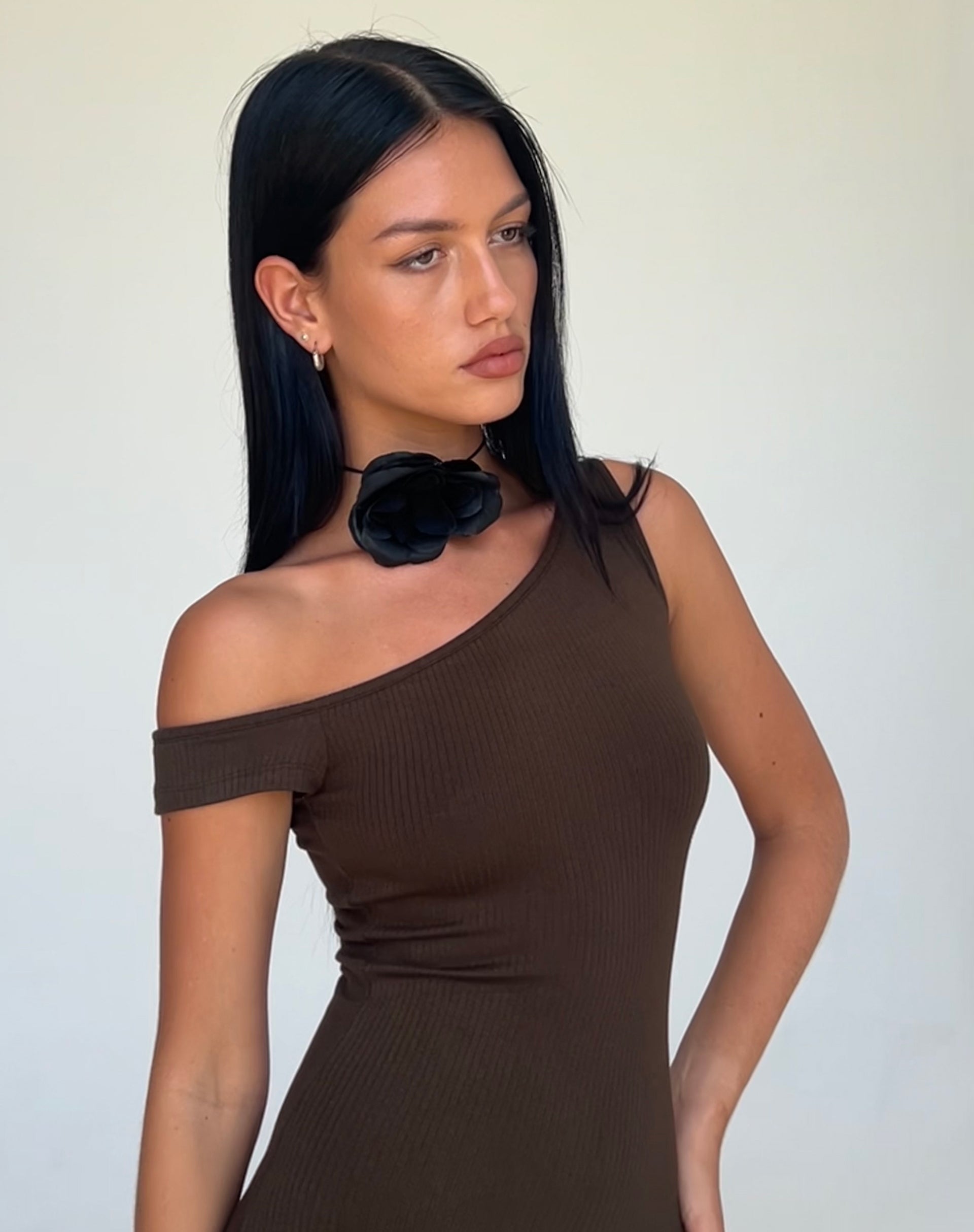 Image de Tehyun Maxi Dress in Brown Rib