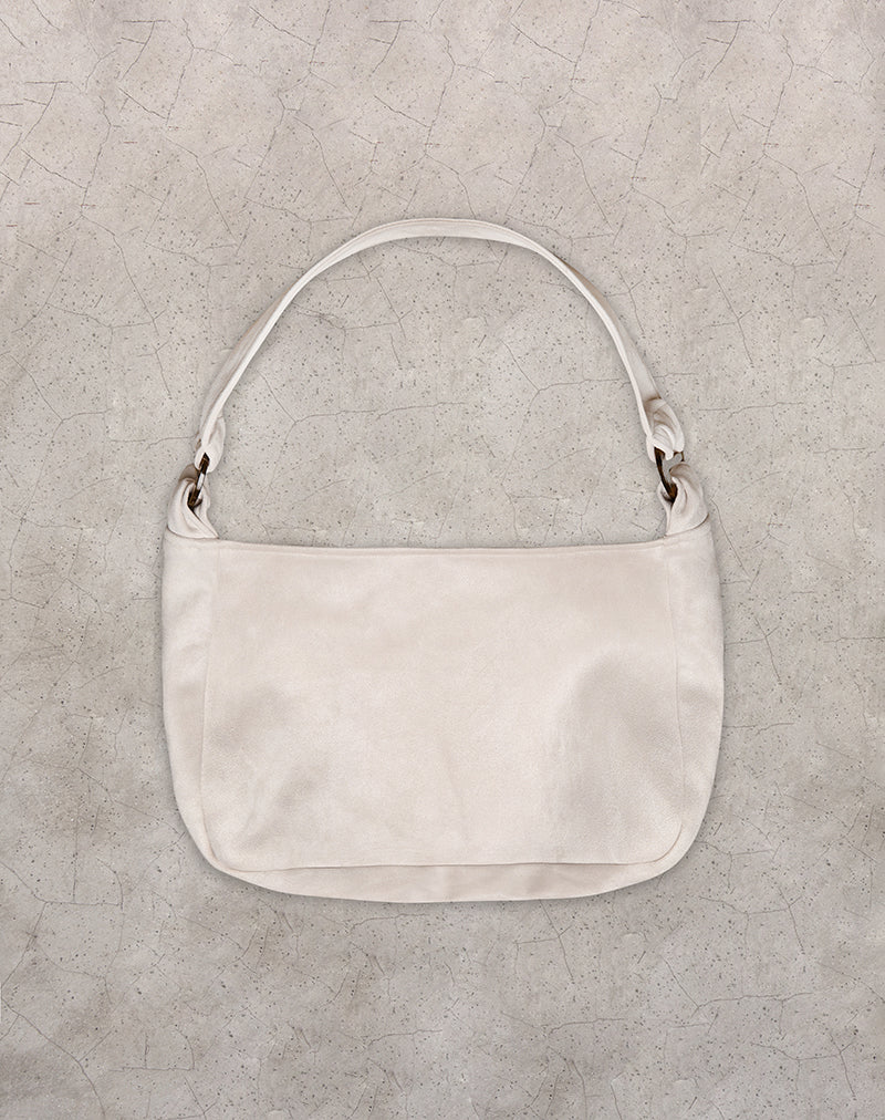 Image du sac Tetira avec double boucle en écaille de tortue en crème