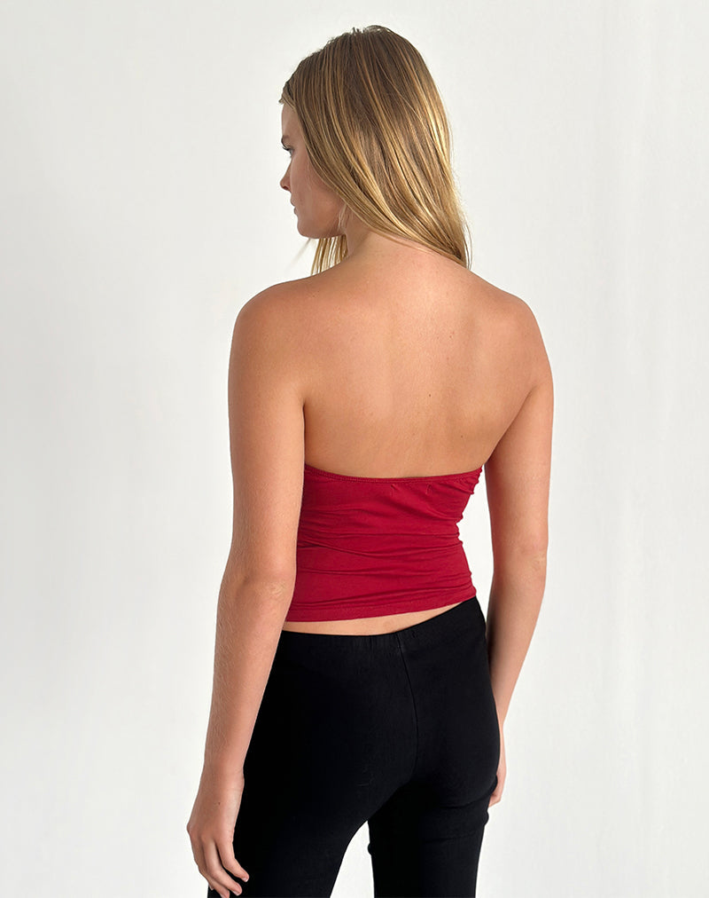 Image de Tifose Twist Front Top in Adrenaline Red