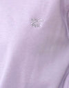 Violet avec broderie de nœud gris