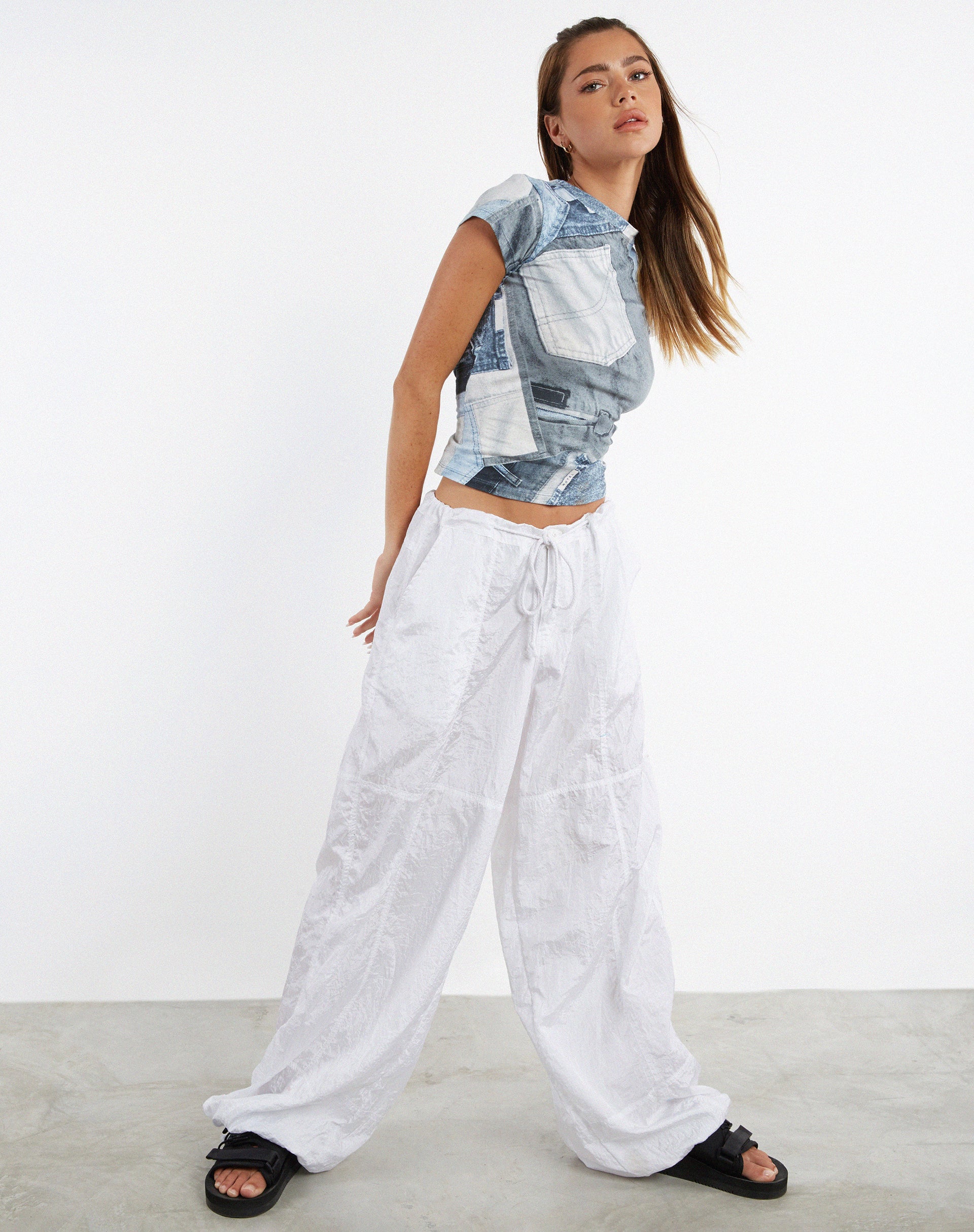 image de MOTEL X JACQUIE Top Tiona en Denim Pocket