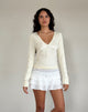 Image de Tirzah Brushed Knit Top in Cream