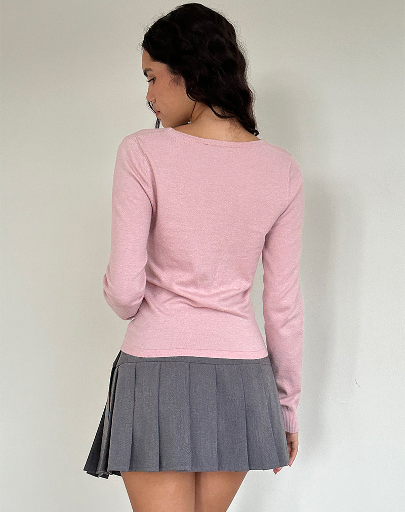 Image de Tirzah Brushed Knit Top in Pink