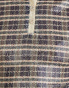 Paillettes Vintage à carreaux Marron