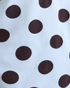 Grand Polka Bleu Marron