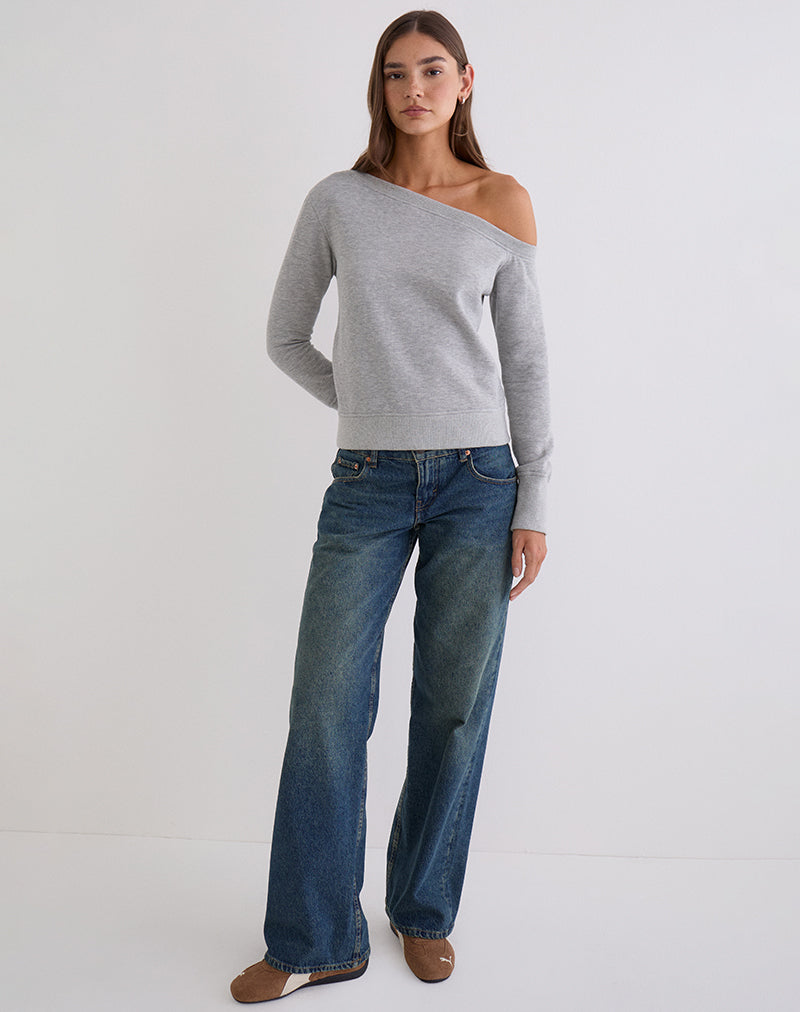 Image du sweat-shirt Toria en gris chiné