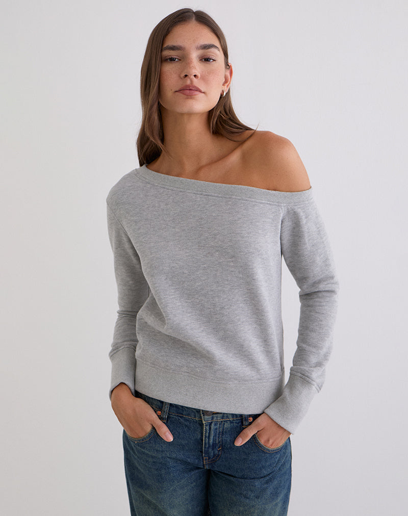 Image du sweat-shirt Toria en gris chiné