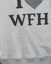 Gris chiné avec motif « I Love WFH »