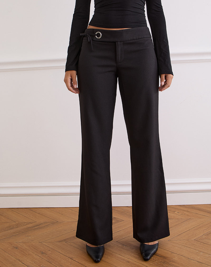 Image de Tova Tie Tailoring Trousers in Black