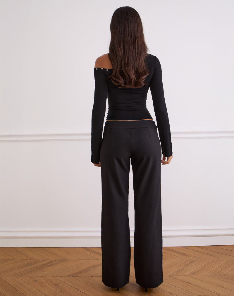 Image de Tova Tie Tailoring Trousers in Black