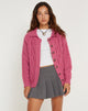 image de Triny Cardi en Cable Knit Pink