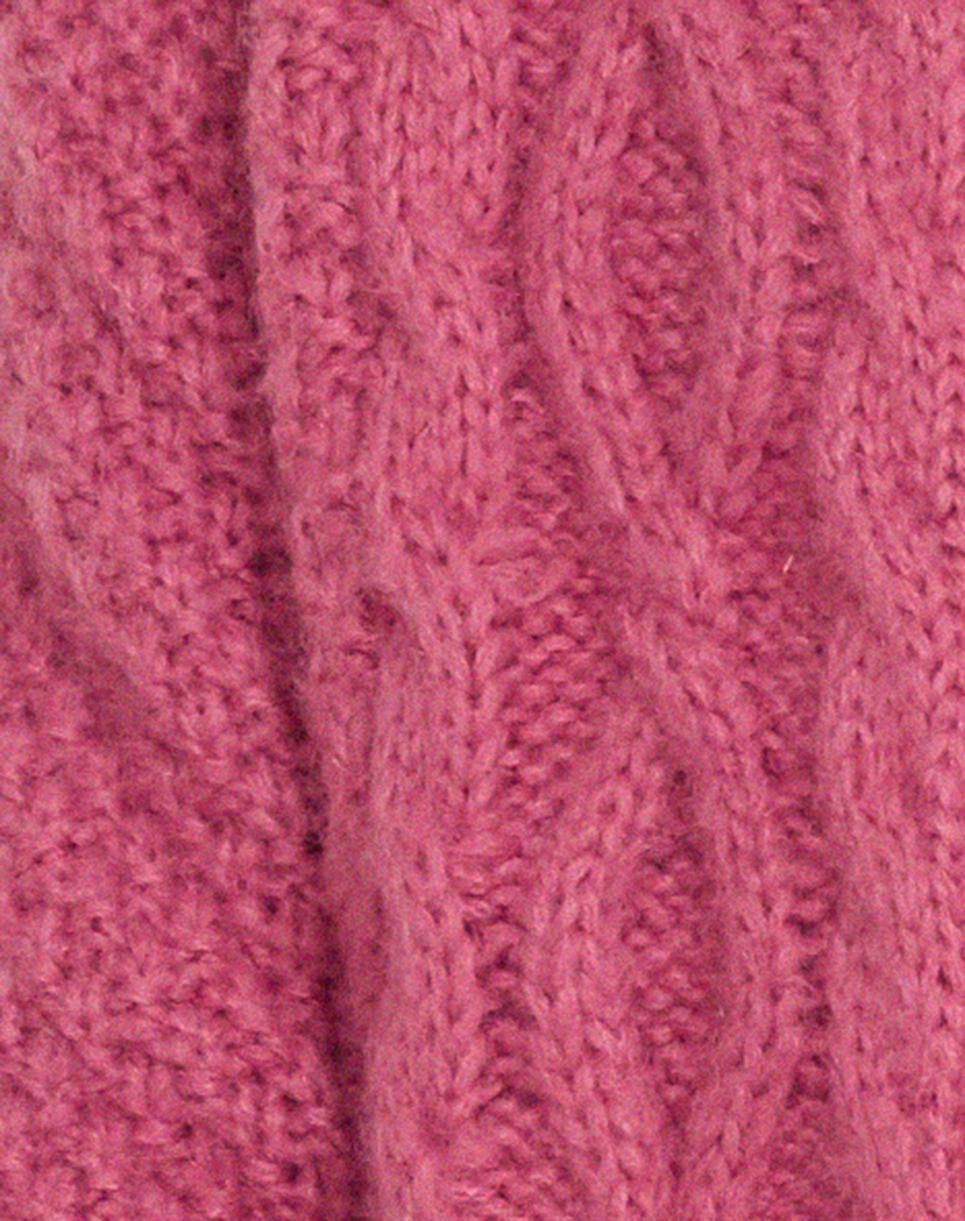 Caraco Triny en maille torsadée rose