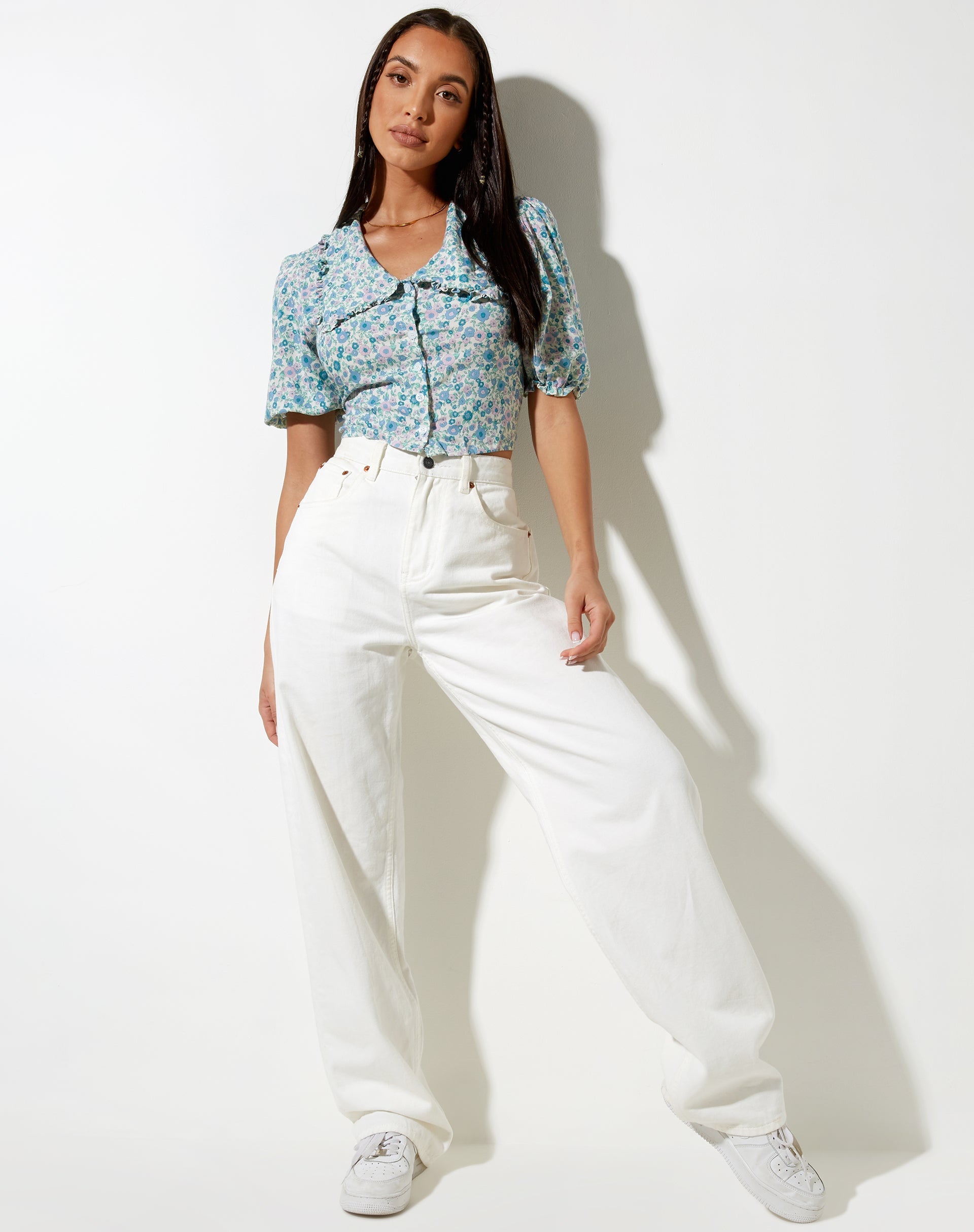 Image de Tucci Top in Flower Power Blue