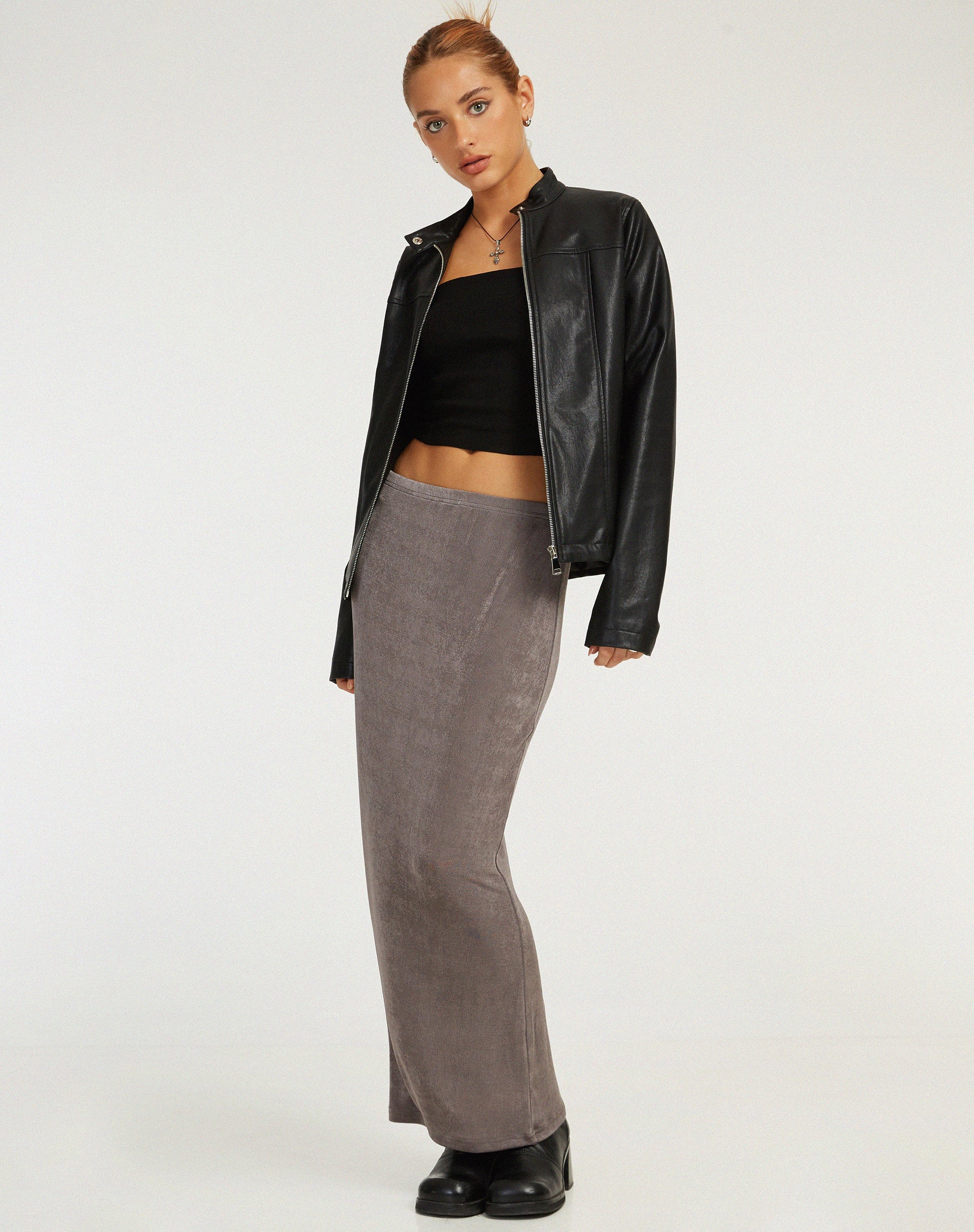 image de Tulus Maxi Skirt in Charcoal