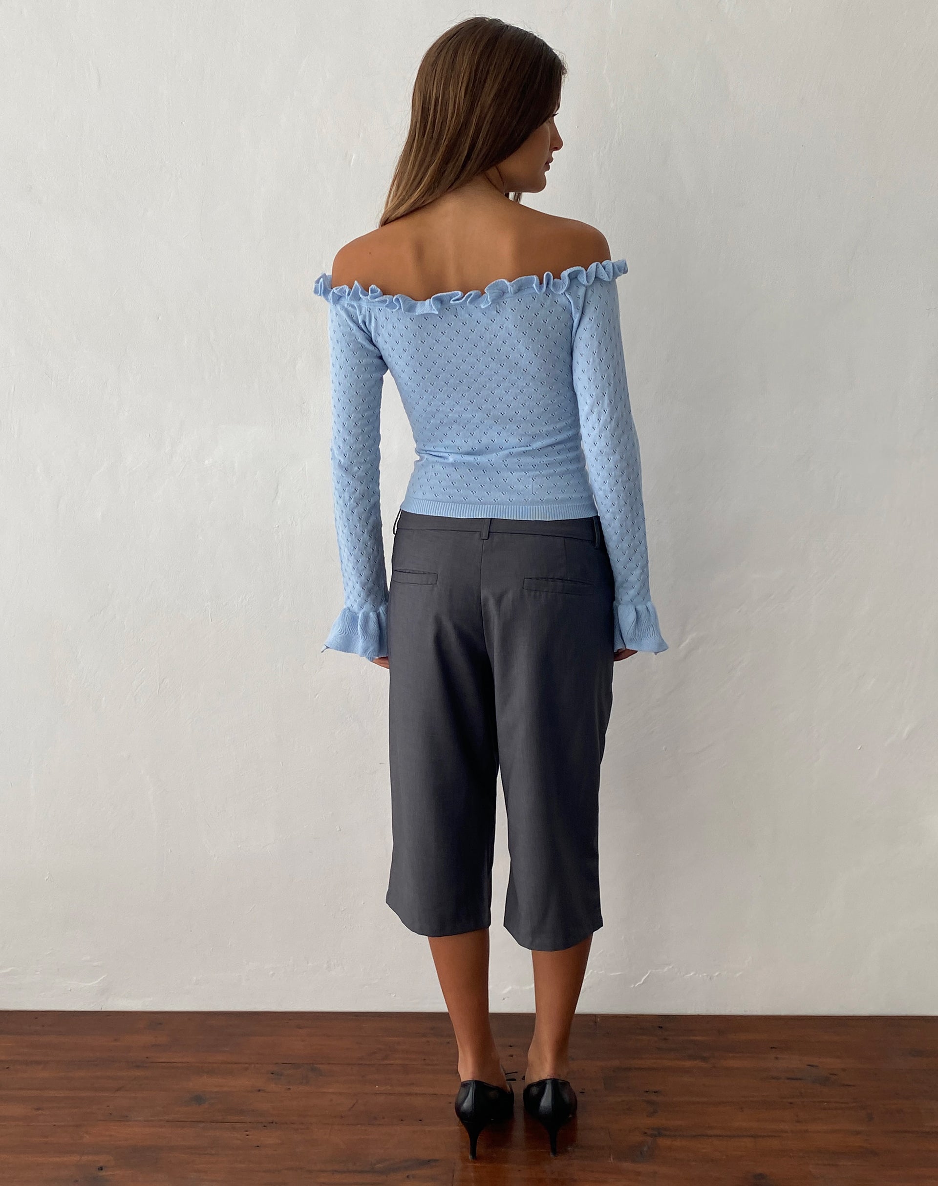 Image de Tuni Capri Trouser in Tailoring Grey