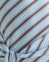 Rayures diagonales bleu clair