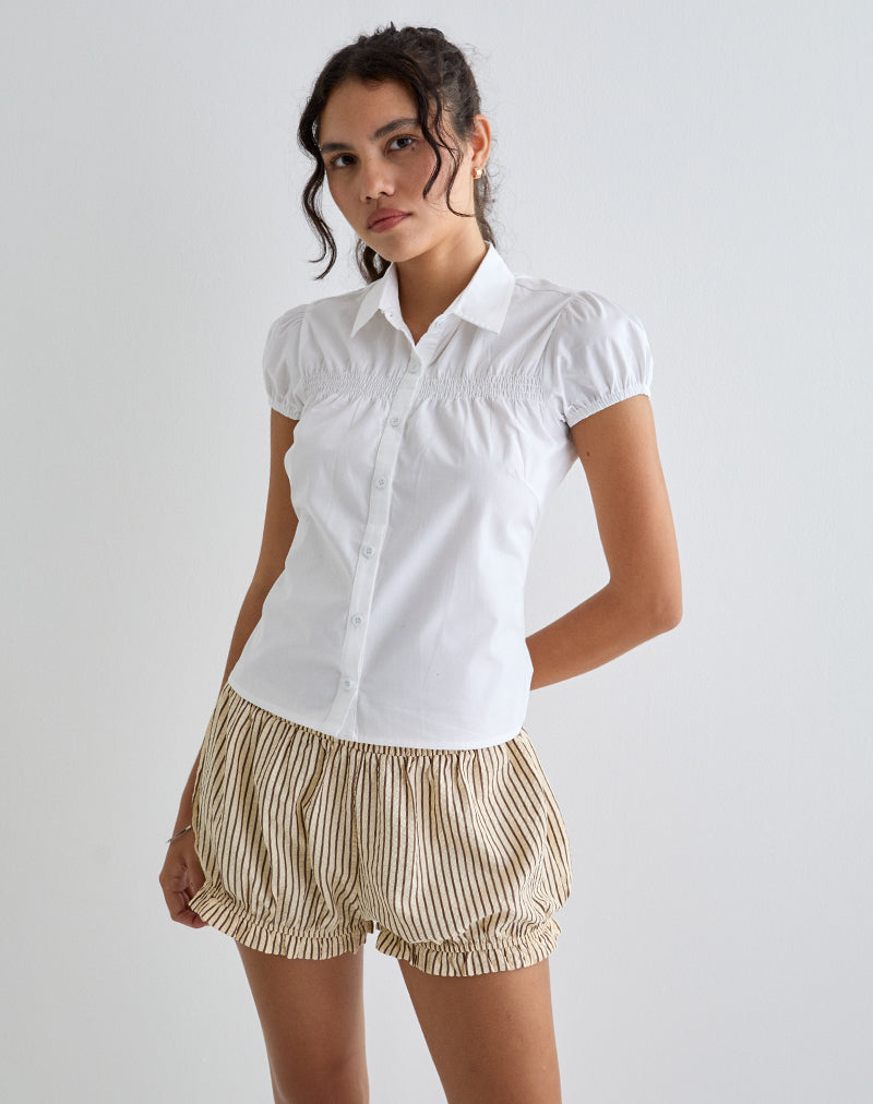 Ulsan - Chemise cintrée, blanche