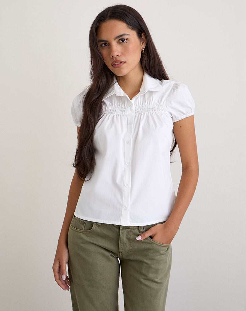 Ulsan - Chemise cintrée, blanche