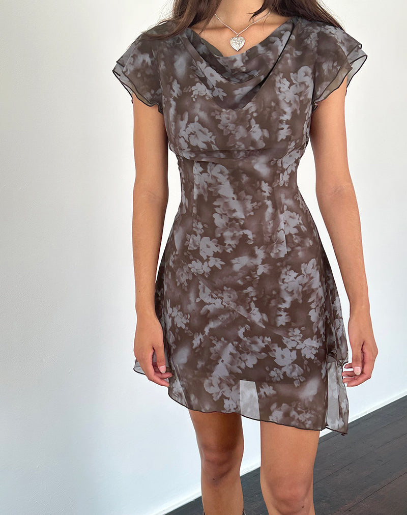 Mini robe Valencia en Botanical Shadow Brown