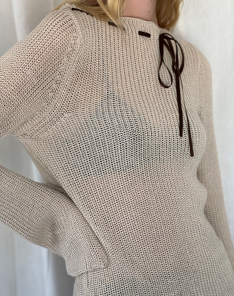Image de Valorie Knit Jumper in Oat