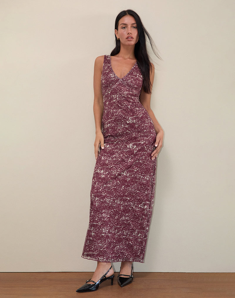 Image de Vatika Maxi Dress in Abstract Leo Spot