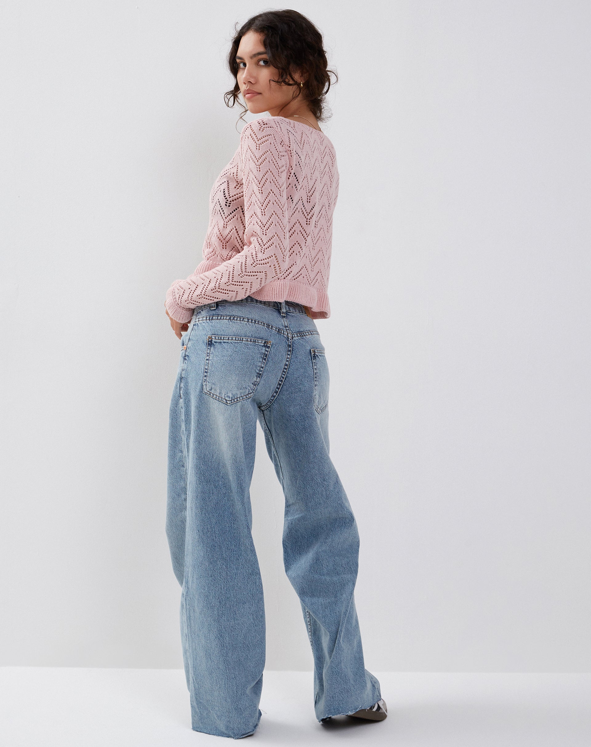 Image de Vella Cardigan en tricot rose