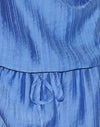 Chiffon bleu rayé peint