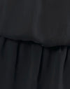 Chiffon noir avec doublure