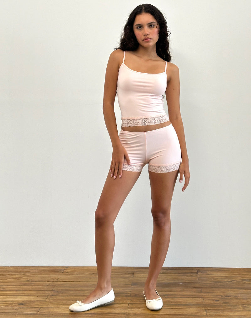Image de la veste Vikha en jersey doux rose