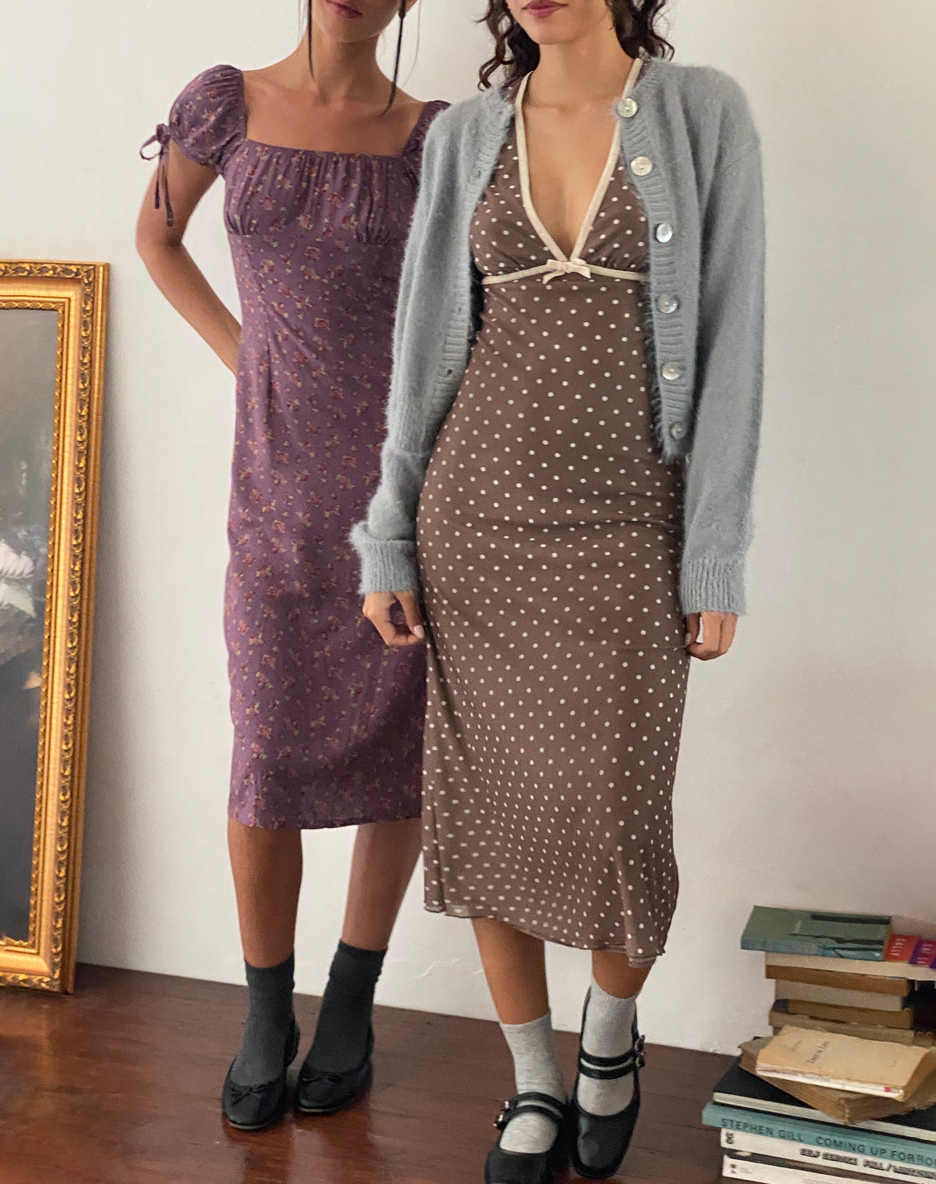 Image de Vilinia Midi Dress in Basic Polka Brown