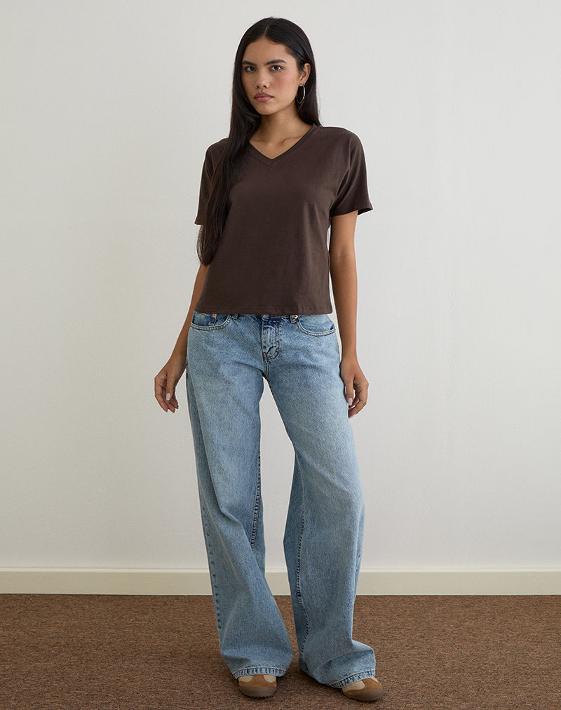 Image de Viman Top en jersey chocolat
