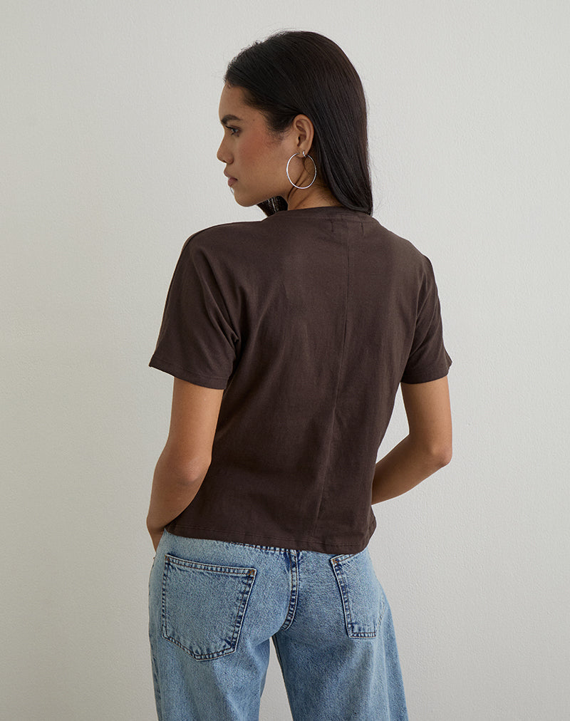 Image de Viman Top en jersey chocolat