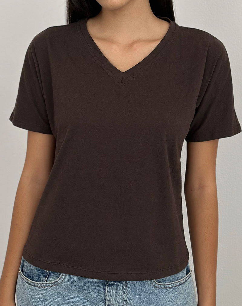 Image de Viman Top en jersey chocolat