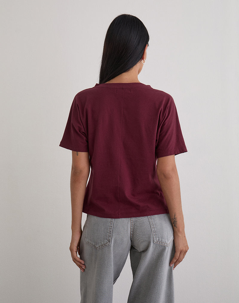 Image de Viman Top in Jersey Maroon
