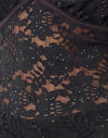 Dentelle à paillettes noire