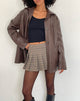 Image de la veste Walta en PU brun truffe