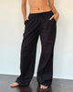 Image de Wasic Wide Leg Linen Trouser in Black