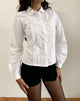 Image de Wells Frill Long Sleeve Blouse in White