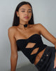 Image de Widayu Bow Twist Bandeau Top in Black