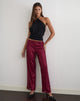 Image of Wilaga Wide Leg Trouser in Sequin Maroon