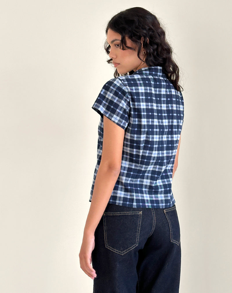 Image de Wilman Shirt in Tartan Dark Blue