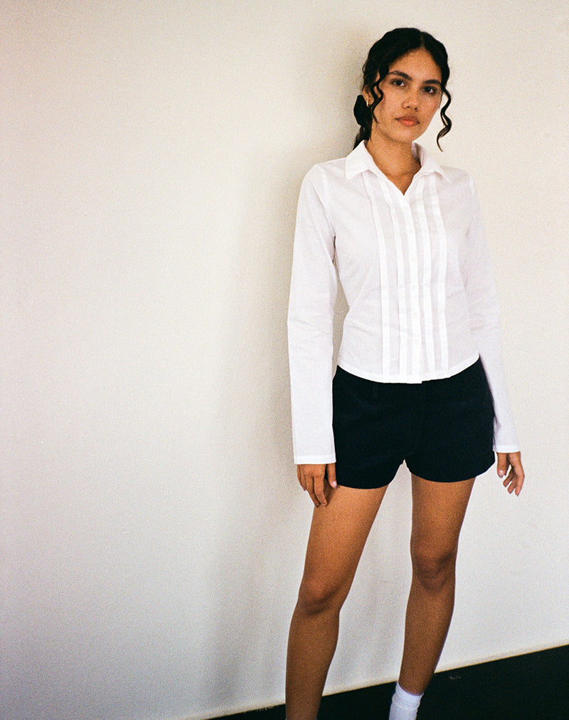 Image de Winda Chemise à manches longues en popeline blanche