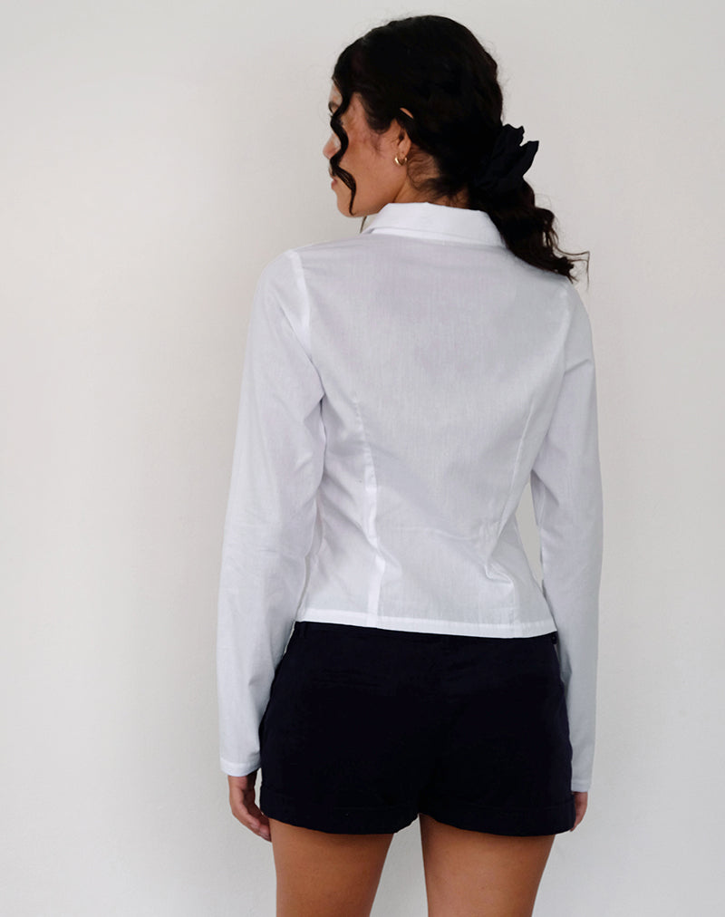 Image de Winda Chemise à manches longues en popeline blanche