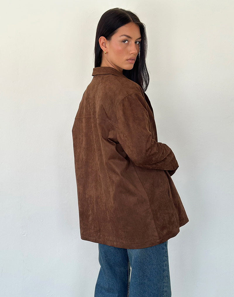 Veste Wita en daim marron