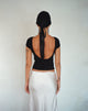 Image de Xareni Ruched Backless Top in Black