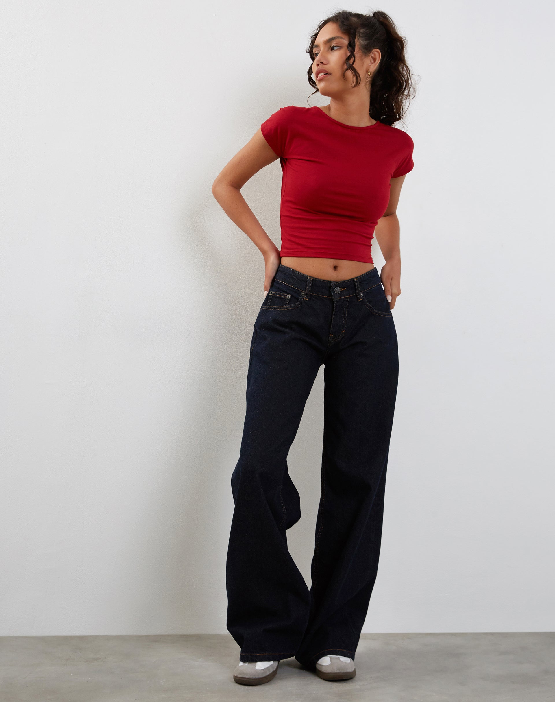 Image de Xiwang Crop Top in Adrenaline Red
