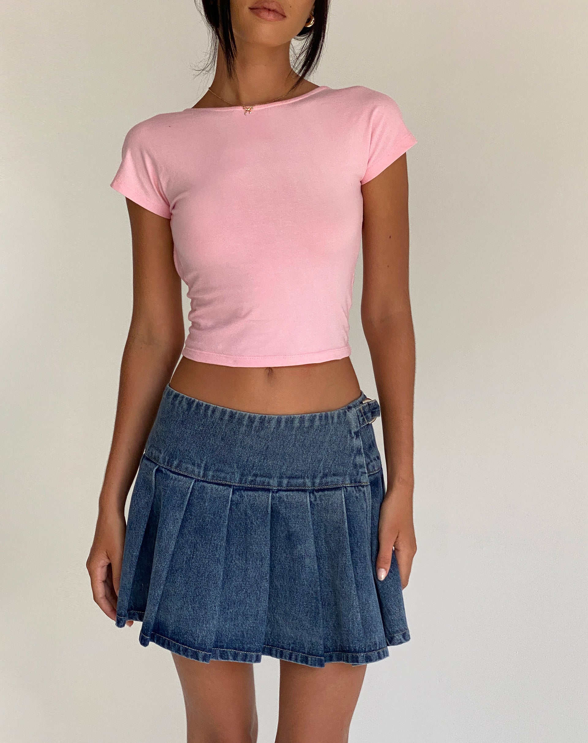 Image de Xiwang Crop Top in Ballet Pink